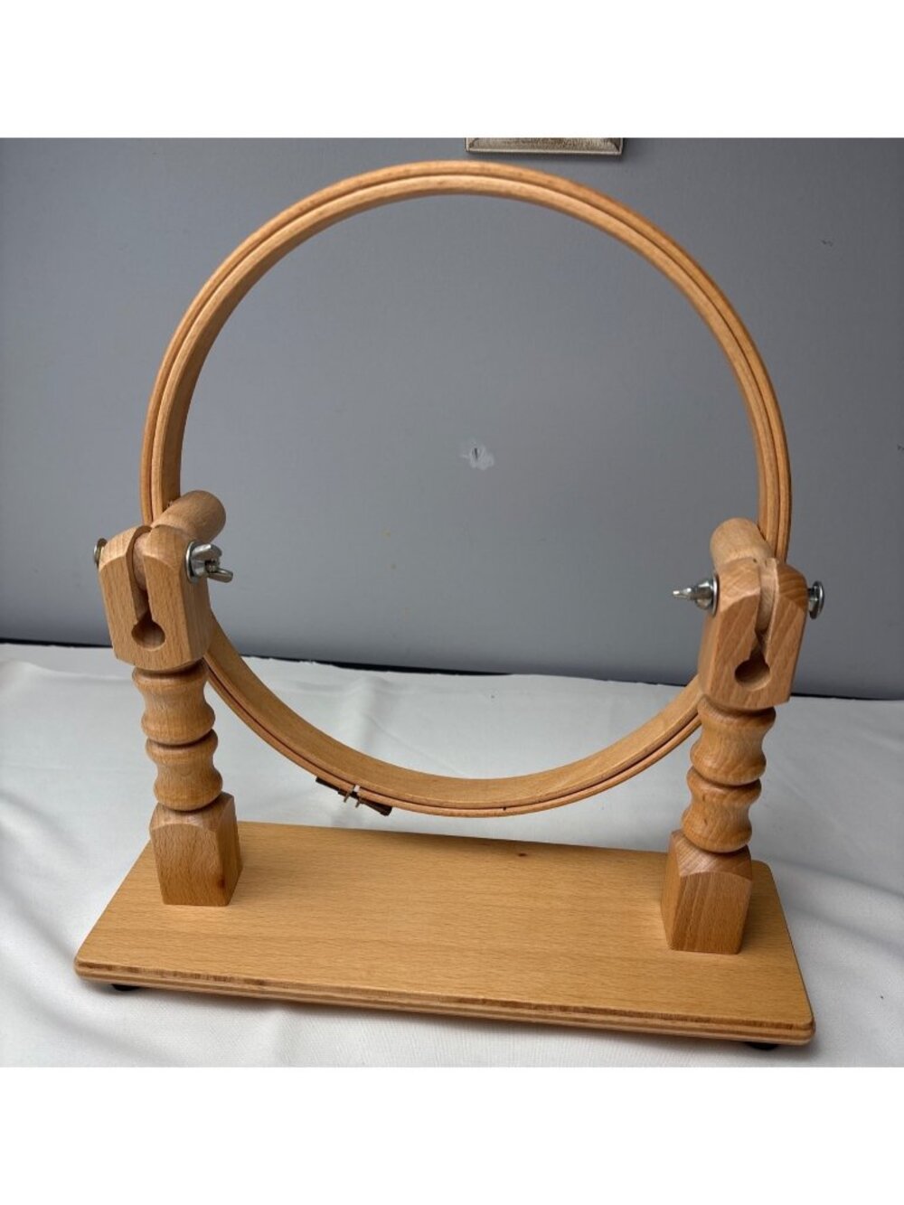 Adjustable Wooden Table Stand Embroidery Frame 10" Hoop Cross Stitch Needlework